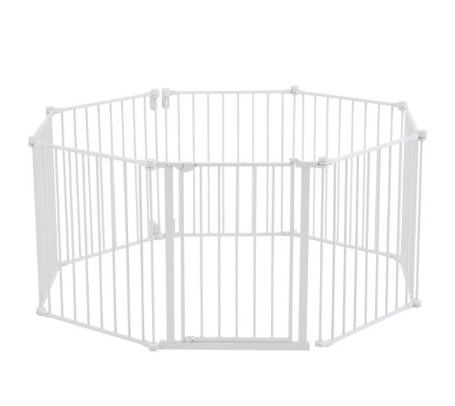 Baltos spalvos 8 dalių sulankstomi varteliai8