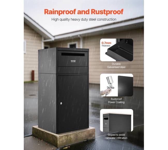 Lauko pašto dėžė su užraktu ir magnetu2