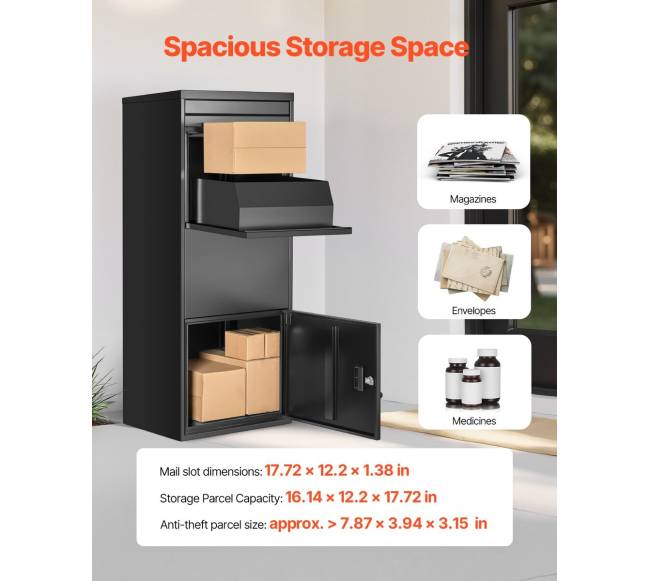 Lauko pašto dėžių siuntų dėžė su spyna3