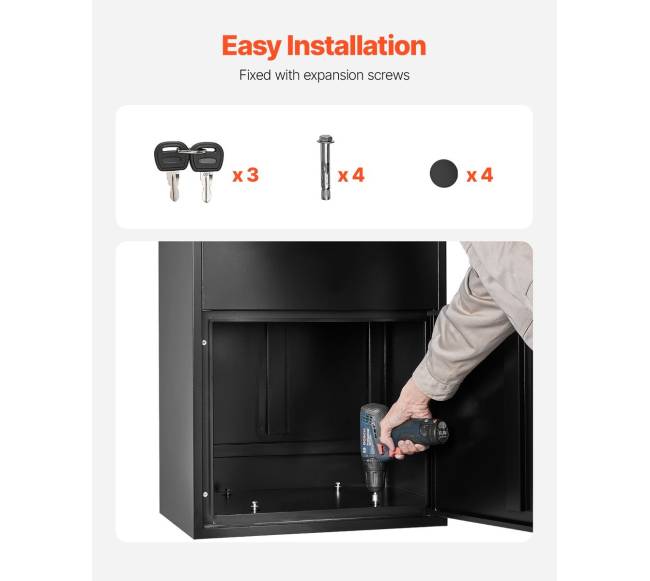 Lauko pašto dėžių siuntų dėžė su spyna4