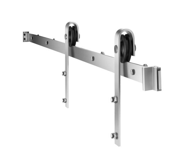 1,5 m stumdomų durų furnitūra sidabrinė0