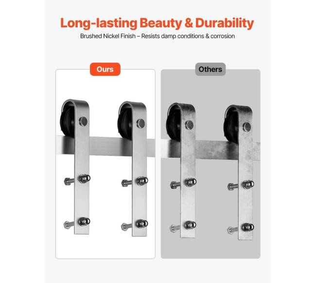 1,83 m stumdomų durų furnitūros komplektas2