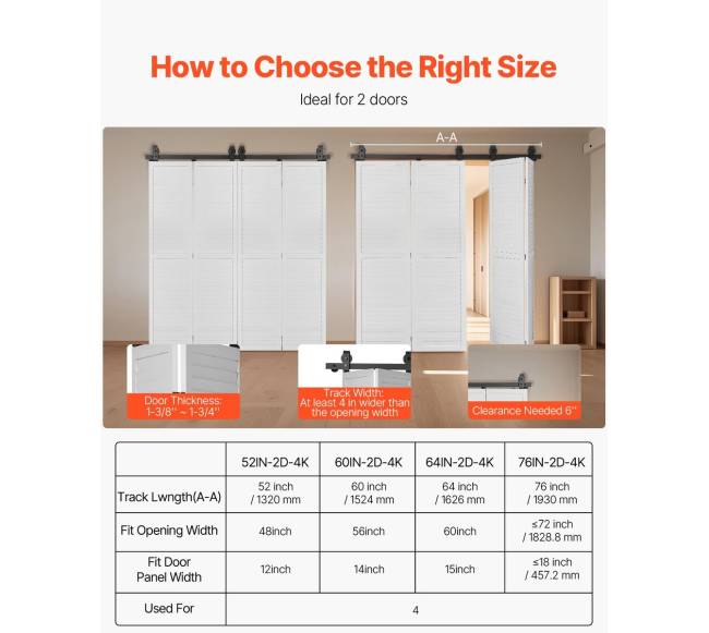 Dvigubas stumdomas durų rinkinys 132 cm5