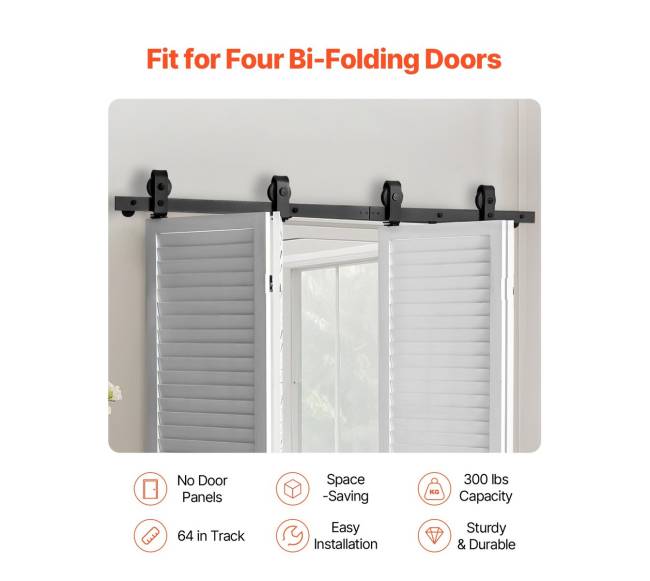 Sulankstomas slanki barnų durų bėgis 1625 mm1