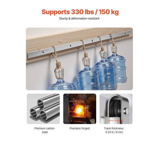 1,98 m stumdomų durų furnitūra1