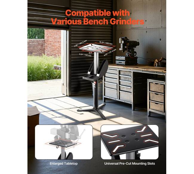 Šlifuoklio stovas su reguliuojamu aukščiu1