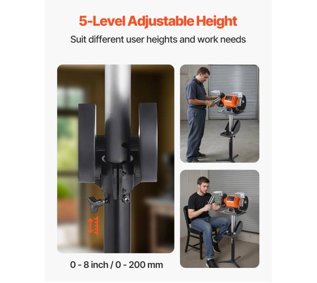 Šlifuoklio stovas su reguliuojamu aukščiu4