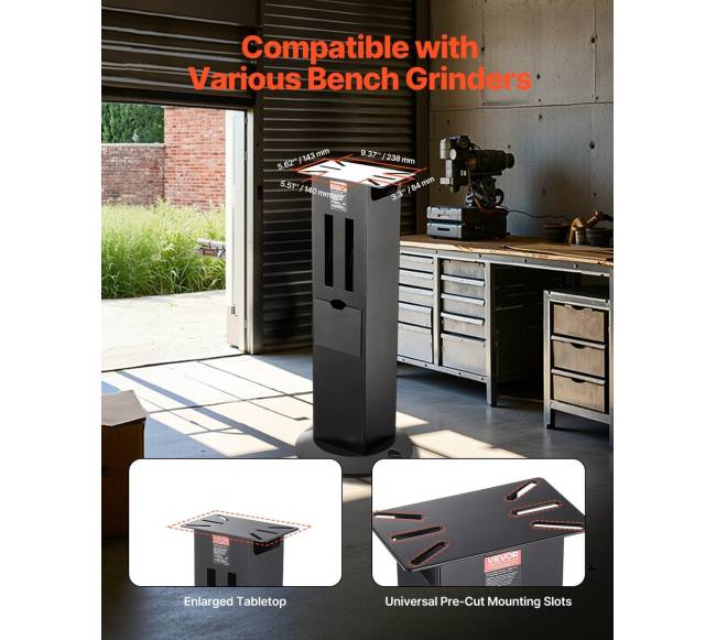 Šlifuoklio stovas su spaustuku ir pjedestalu1