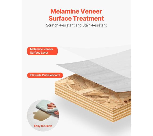 Pakabinamas baltas TV stovas su kabelio anga4