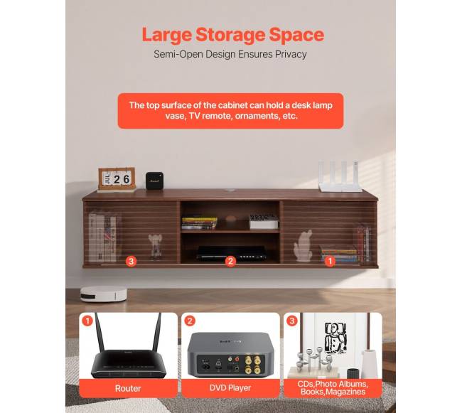 Pakabinama televizoriaus lentyna su reguliuojama lentyna3