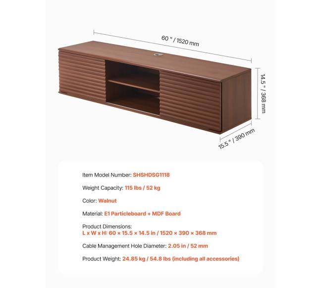 Pakabinama televizoriaus lentyna su reguliuojama lentyna6