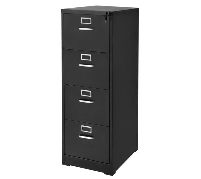 4 stalčių metalinė spintelė su užraktu0