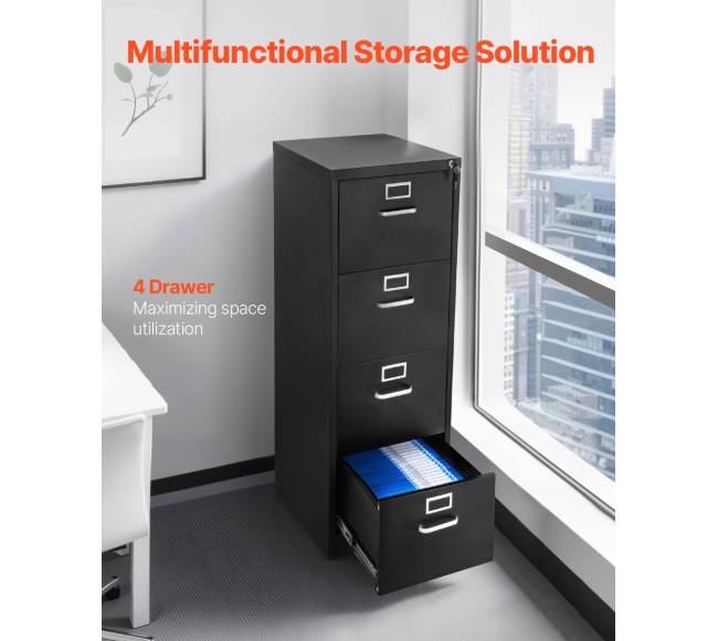 4 stalčių metalinė spintelė su užraktu1