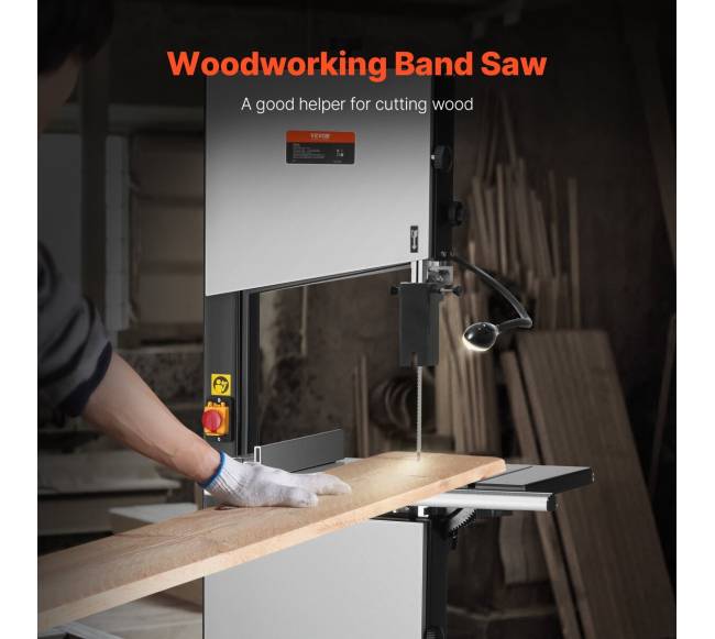 Medienos apdirbimo juostinis pjūklas 340 mm su stalu1