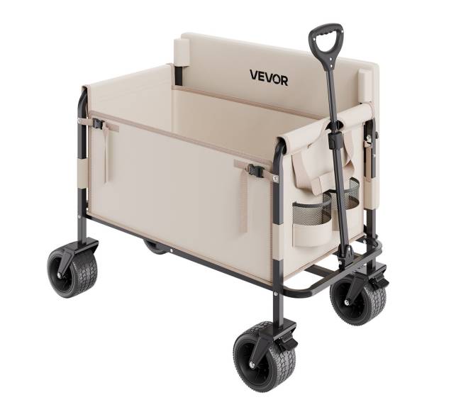 Sulankstomas vežimėlis suolu 250kg apkrovai0