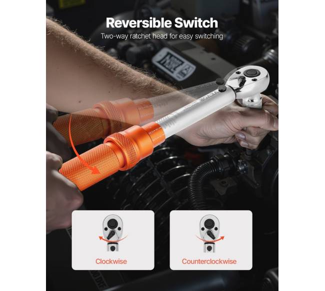 Spustelėjimo dinamometrinis raktas 14 colio 2,3-27,1 N.m5