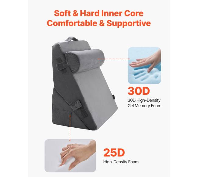 Ortopedinis pleištinis pagalvė miegui 3 vnt. reguliavimas1