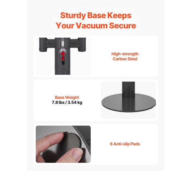 Dyson dulkių siurblio stovas su 3 klipsais3