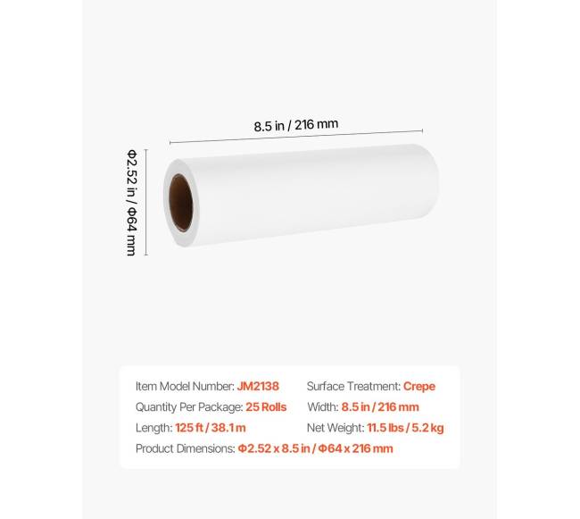 Vienkartinis galvos atramos popierius 25 vnt.6