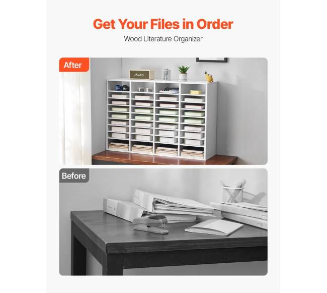 Medinis literatūros dėklas su 36 skyreliais1