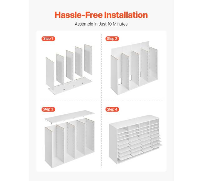 Medinis literatūros dėklas su 36 skyreliais5