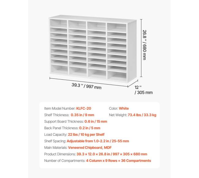 Medinis literatūros dėklas su 36 skyreliais6