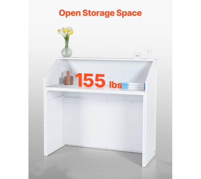 recepcijos stalelis baltas 118 cm1