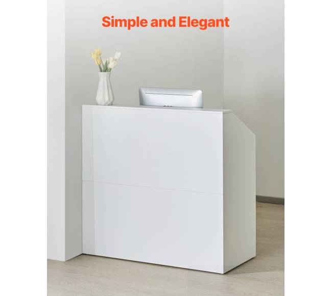 recepcijos stalelis baltas 118 cm3