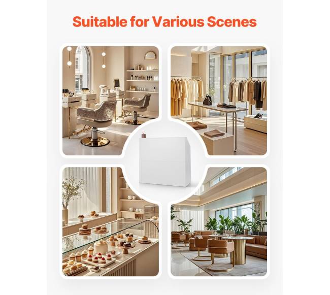 recepcijos stalelis baltas 118 cm5