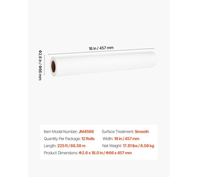 Medicininis tyrimo stalo popierius 18 cm x 69 m6