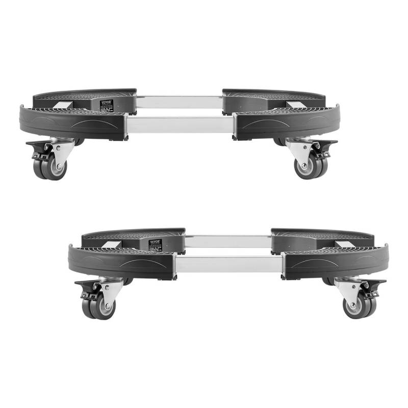 Reguliuojamas apvalus šiukšliadėžės vežimėlis, 2 vnt.0