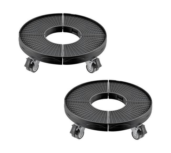 Reguliuojamas apvalus šiukšliadėžės vežimėlis, 2 vnt.8