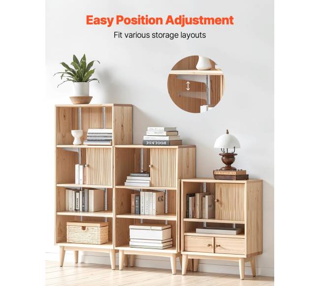 39 colių reguliuojamos plieninės lentynos bėgis2