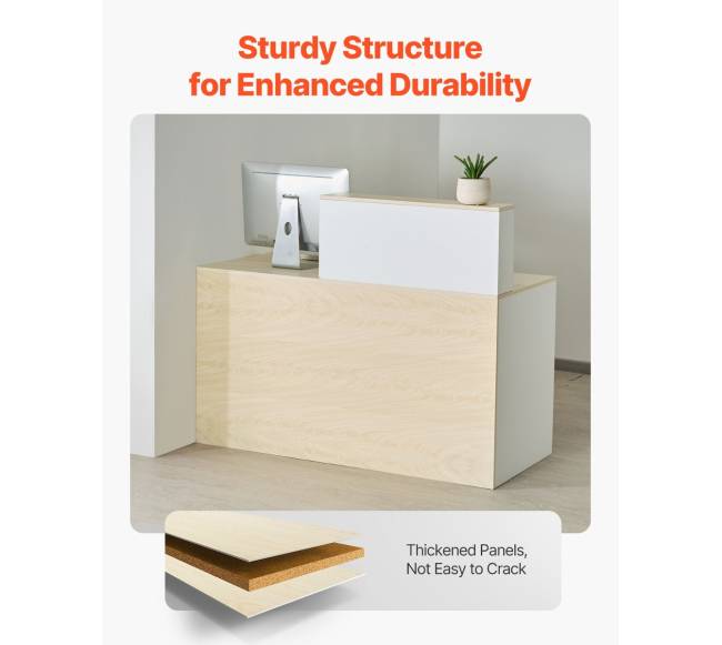 Medinis stačiakampis priimamojo stalas2