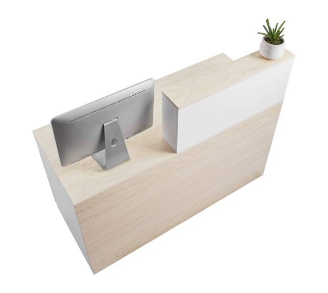 Medinis stačiakampis priimamojo stalas9