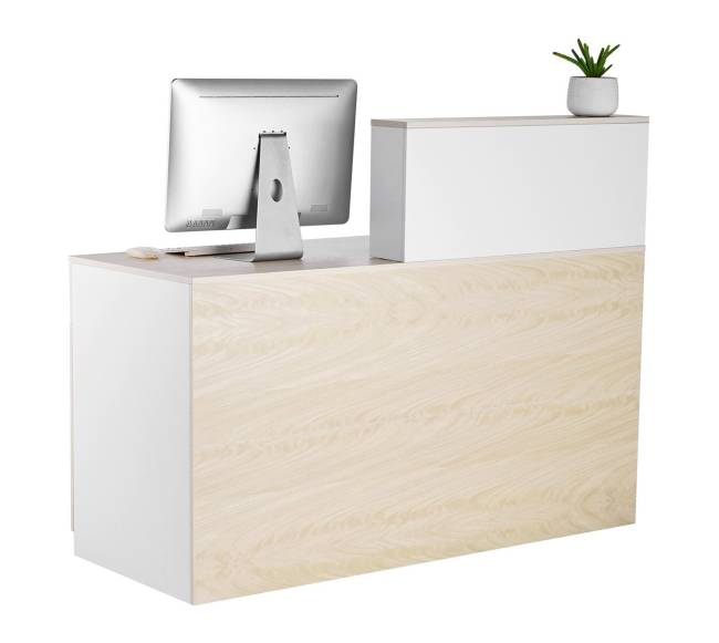 Medinis stačiakampis priimamojo stalas10