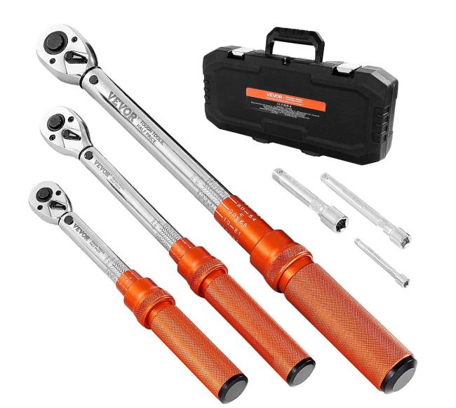 Spustelėjimo sukimo momento veržliarakčių rinkinys 3 vnt.0