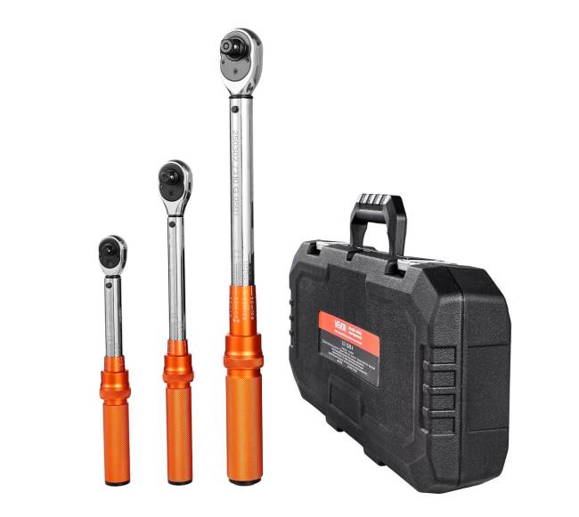 Spustelėjimo sukimo momento veržliarakčių rinkinys 3 vnt.10