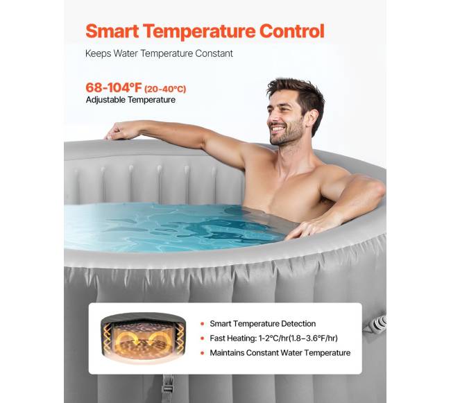 Pripučiamas lauko SPA baseinas 4-6 asmenims2