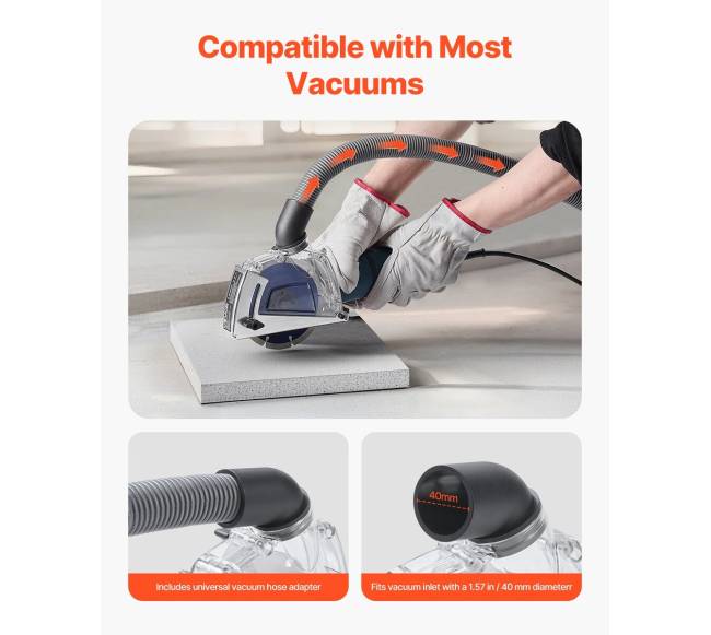 Kampinis šlifuoklio dulkių gaubtas su šlifavimo disku3