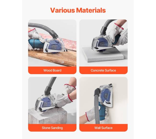 Kampinis šlifuoklio dulkių gaubtas su šlifavimo disku5