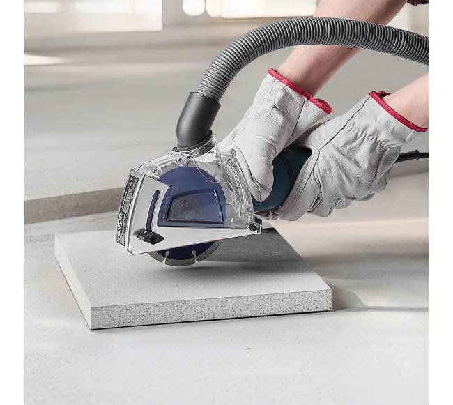 Kampinis šlifuoklio dulkių gaubtas su šlifavimo disku7