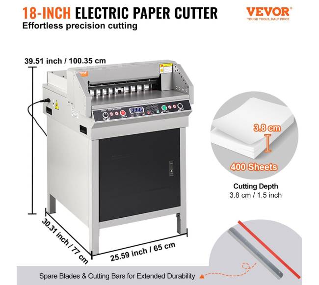 450 mm elektrinė popieriaus pjovimo mašina1