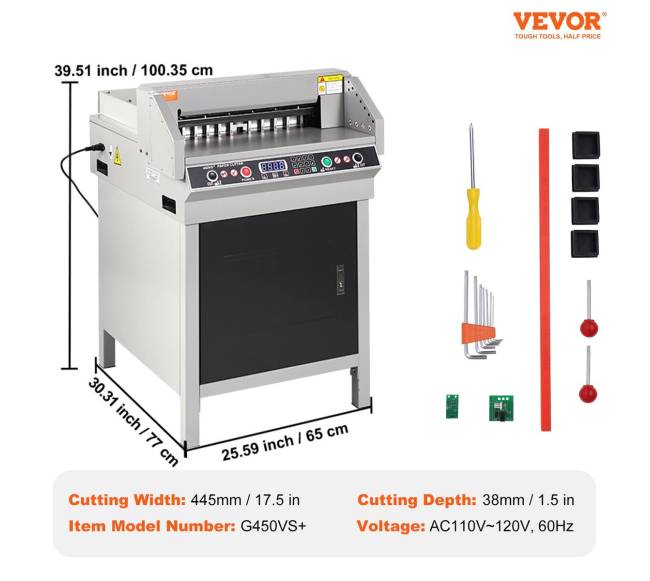 450 mm elektrinė popieriaus pjovimo mašina6