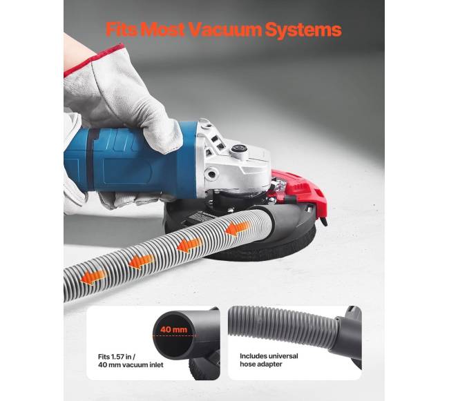 Kampinis šlifuoklio dulkių dangtis 4-5 col.3