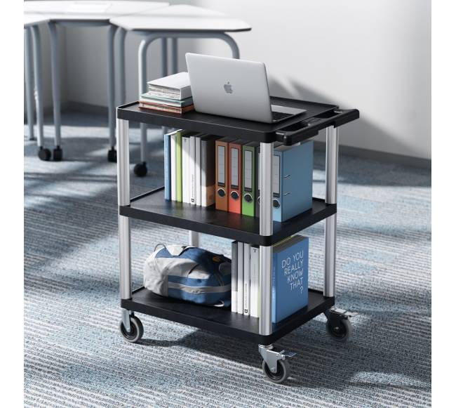 3-aukštų vežimėlis su ratais 136 kg7