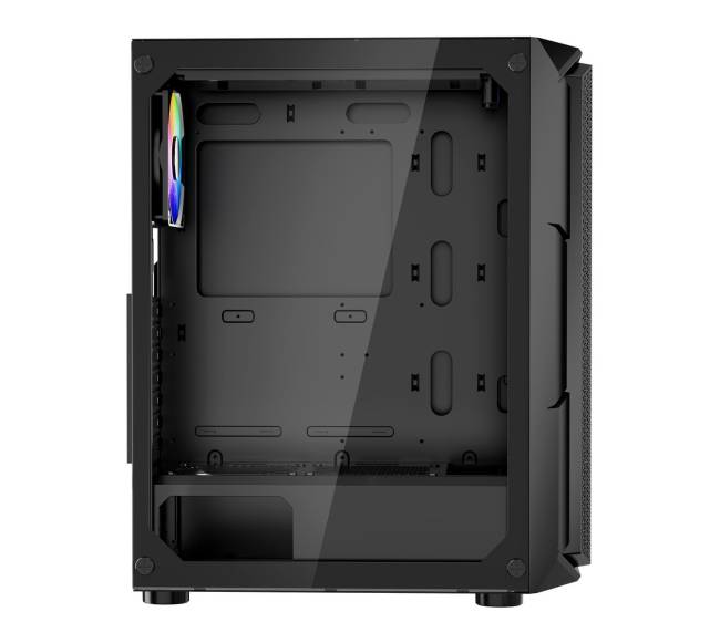 Atx vidutinio bokšto kompiuterių dėžė su argb ventiliatoriais0