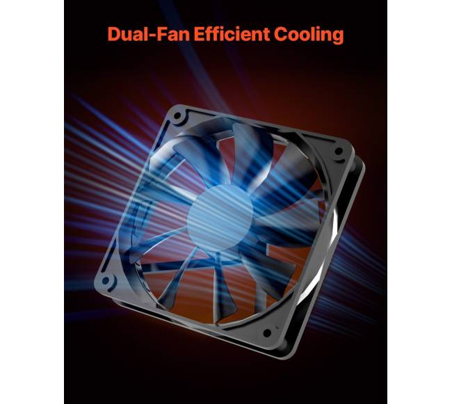 Vidutinio dydžio kompiuterio korpusas su aušintuvais6