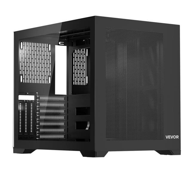 Vidutinio dydžio ATX dvigubo skyriaus kompiuterio korpusas8