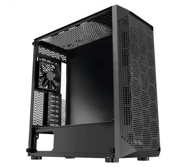 Vidutinio dydžio žaidimų korpusas su 4 ventiliatoriais0